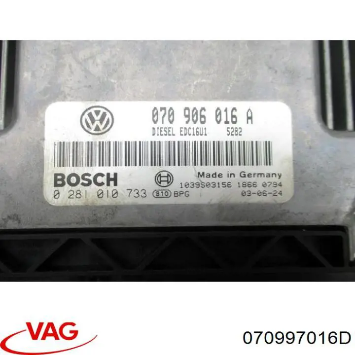 ЭБУ двигателем VAG 070906016K цена, от 88.69 USD