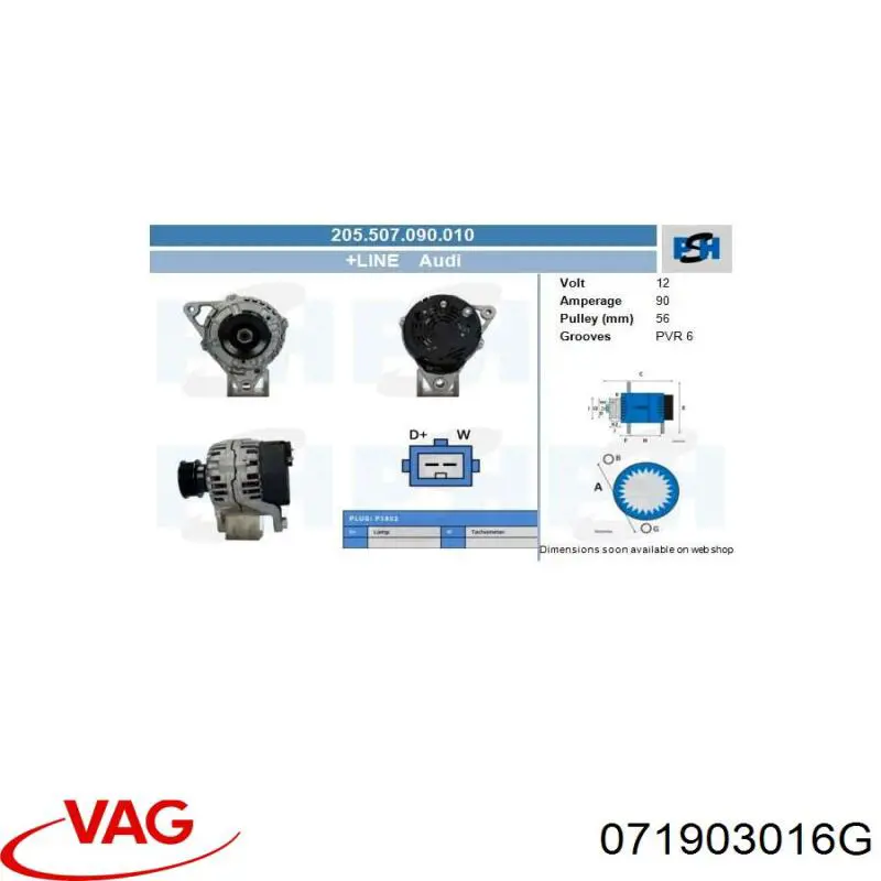 Купить 071903016G VAG Генератор