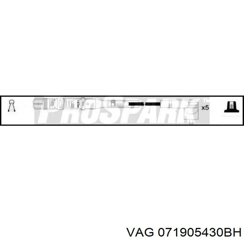 Провод высоковольтный, цилиндр №5 на Volkswagen Passat B5, 3B2