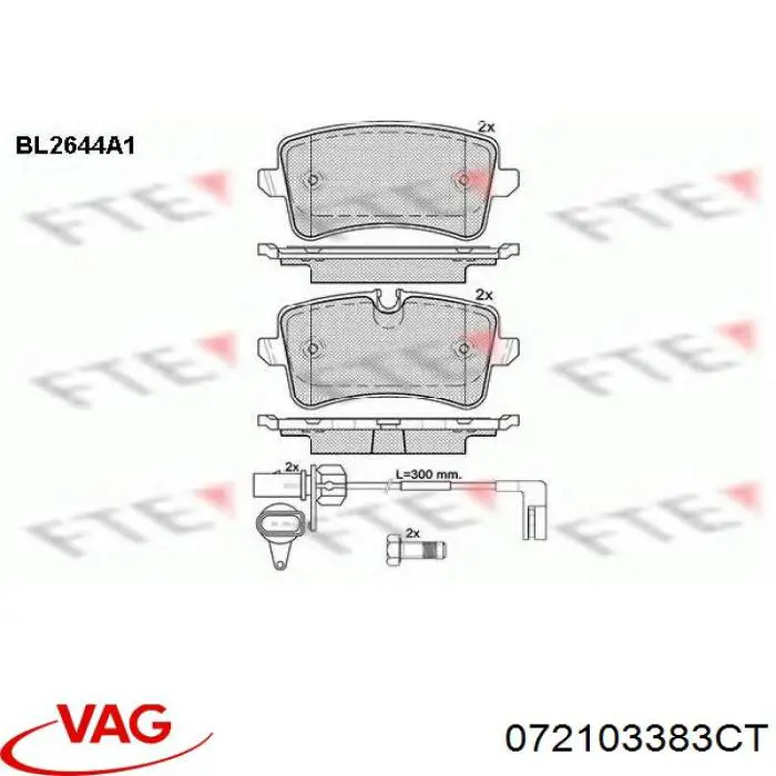 Купить 072103383CT VAG Прокладка ГБЦ