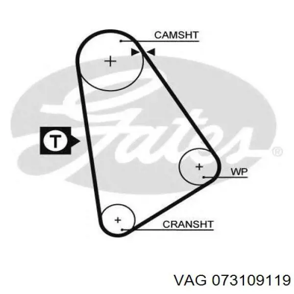 Ремень ГРМ 073109119 VAG