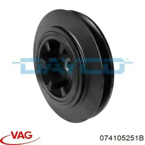 Купить 074105251B VAG Шкив-демпфер коленвала