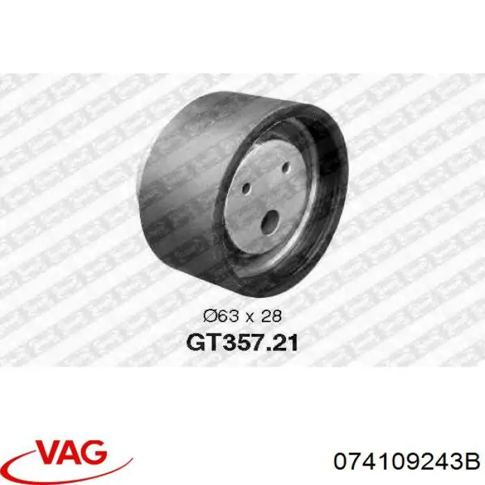 Купить 074109243B VAG Ролик натяжителя газораспределительного ремня