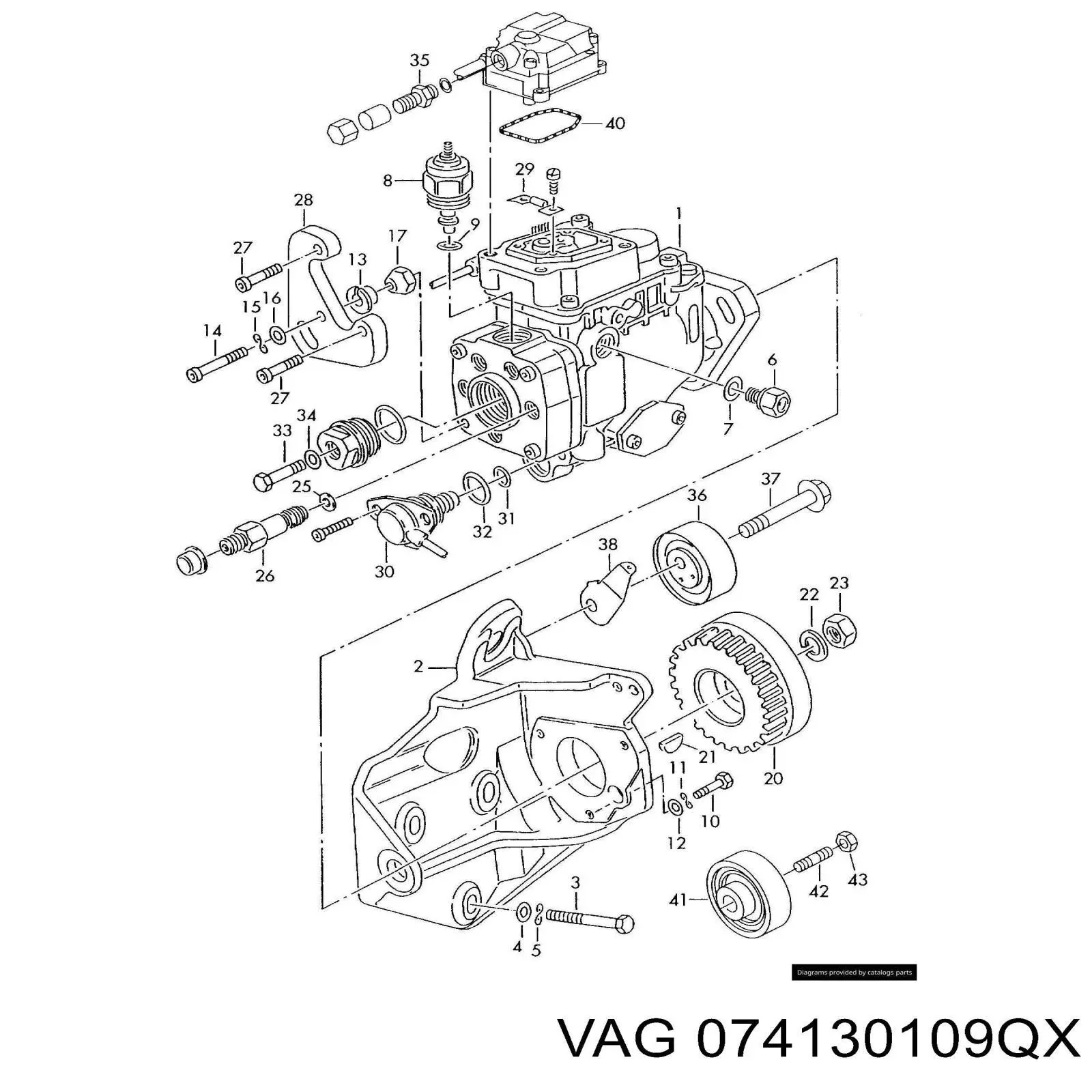 ТНВД 074130109QX VAG