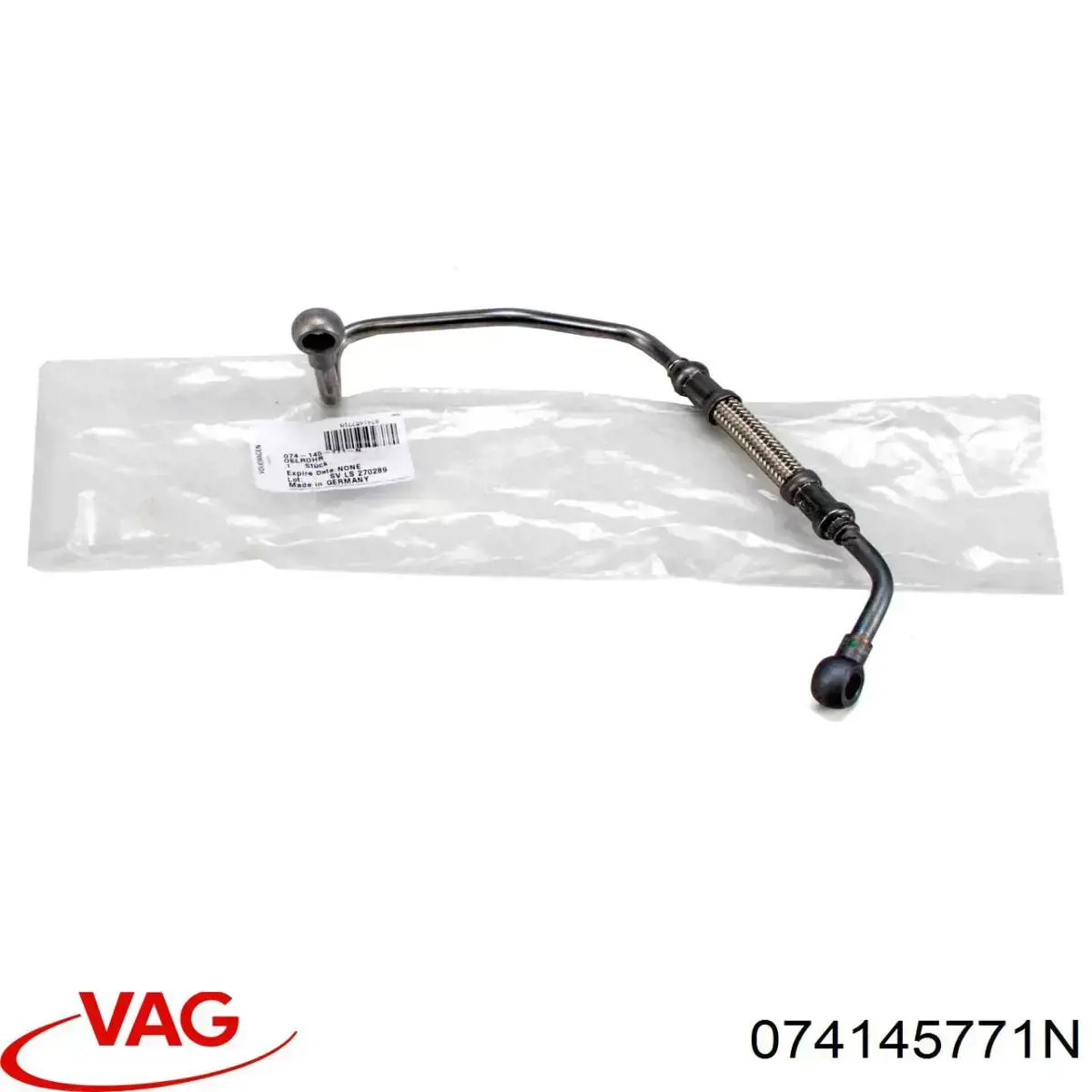 Трубка (шланг) подачи масла к турбине VAG 074145771N цена, от 41.16 USD