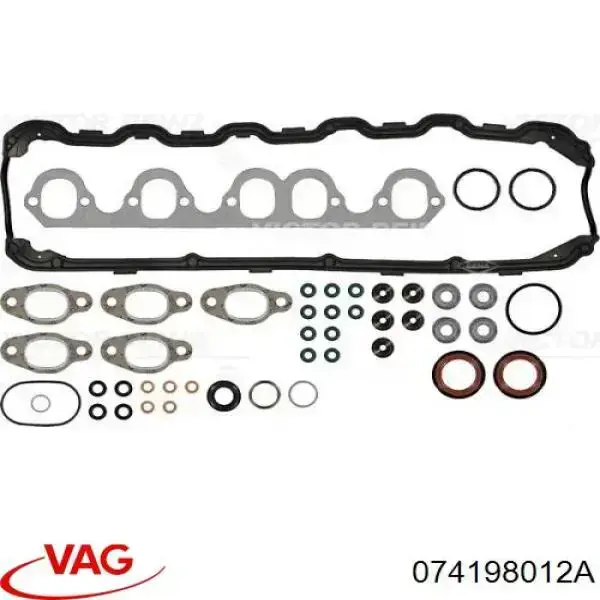 074198012A VAG kit superior de vedantes de motor