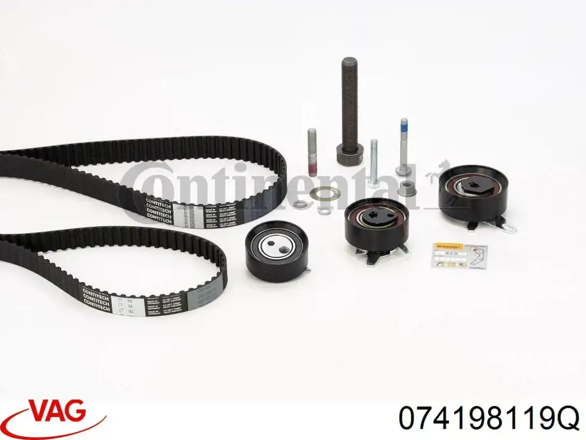 ГРМ ремни, комплект VAG 074198119Q цена, от 156.63 USD