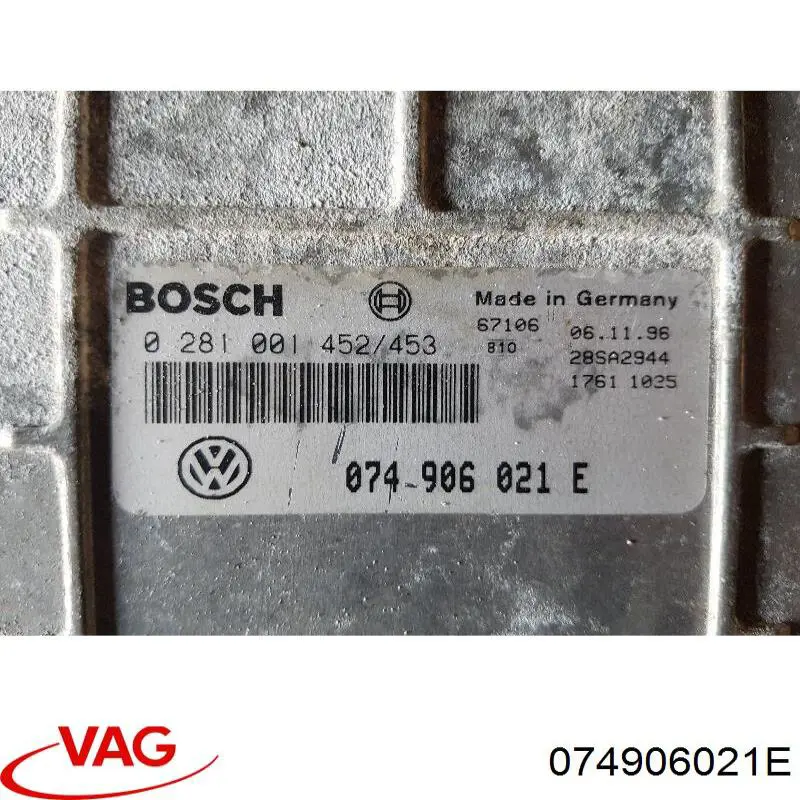 ЭБУ двигателем VAG 074906021E цена, от 38.01 USD