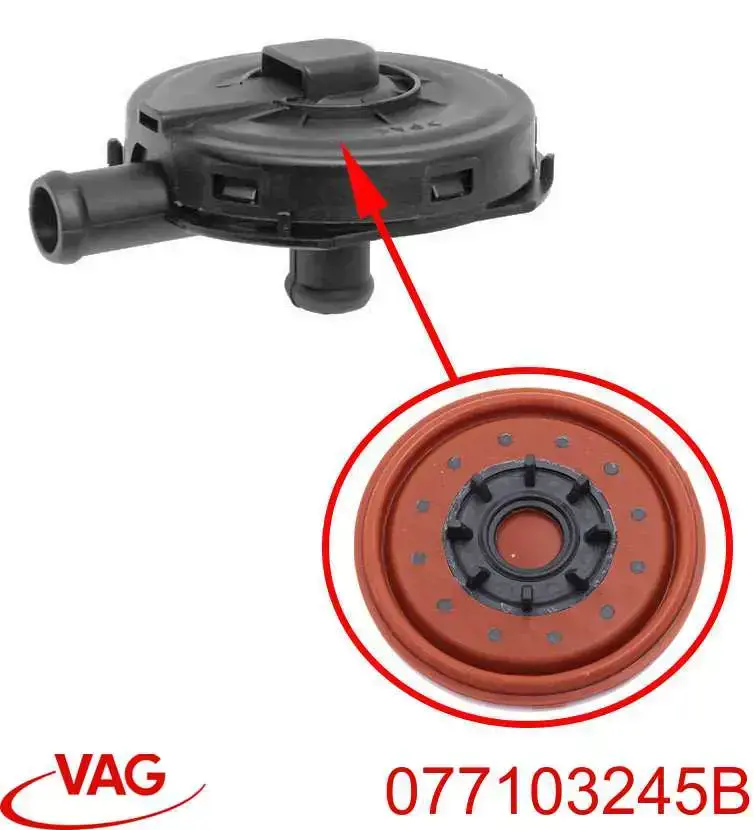 077103245B VAG клапан pcv вентиляции картерных газов