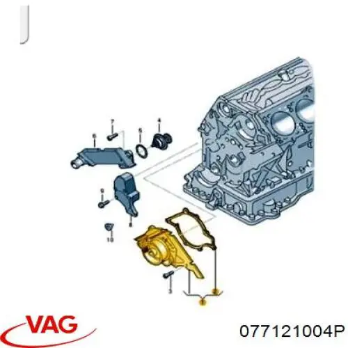 Помпа 077121004P VAG