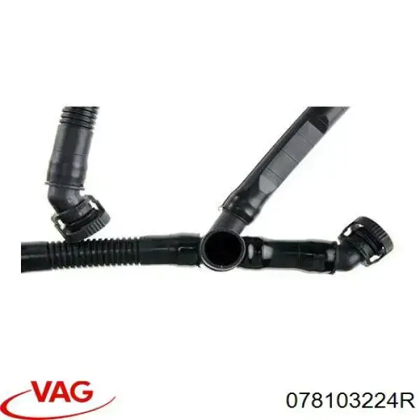 Патрубок вентиляции картера, маслоотделителя VAG 078103224R цена, от 19.70 USD