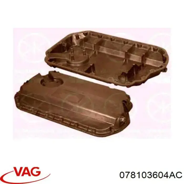 Поддон масляный картера двигателя, нижняя часть 078103604AC VAG