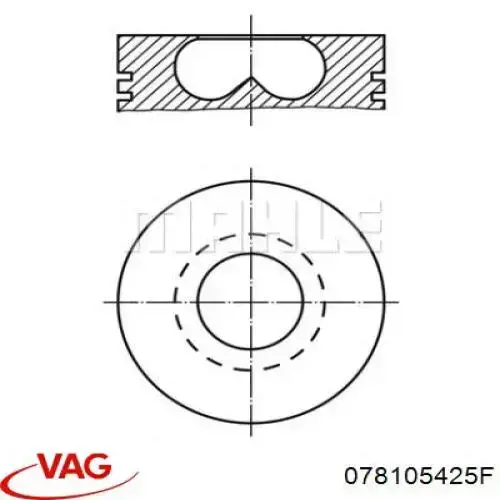 Болт шатуна VAG 078105425F
