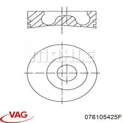 Болт шатуна 078105425F VAG