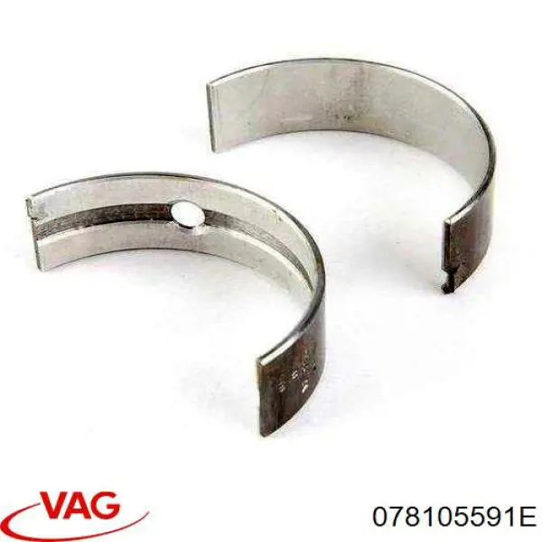 Купить 078105561E VAG Вкладыши коленвала, коренные, комплект, стандарт (STD)