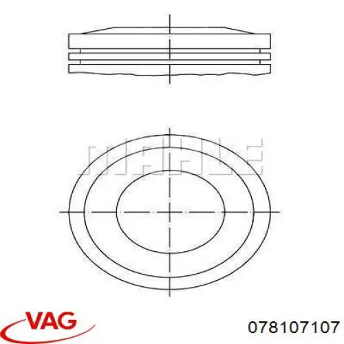 Купить 078107107 VAG Поршень в сборе