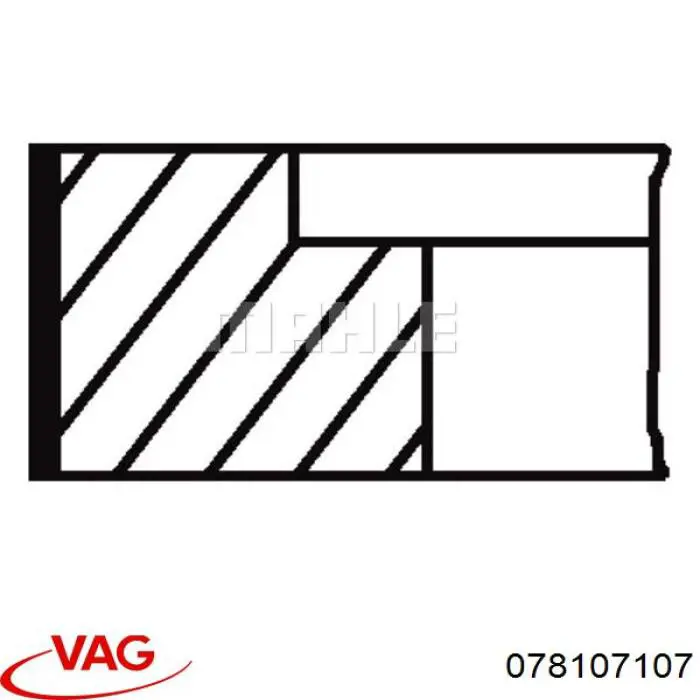 078107107 VAG Поршня, 2-й ремонт