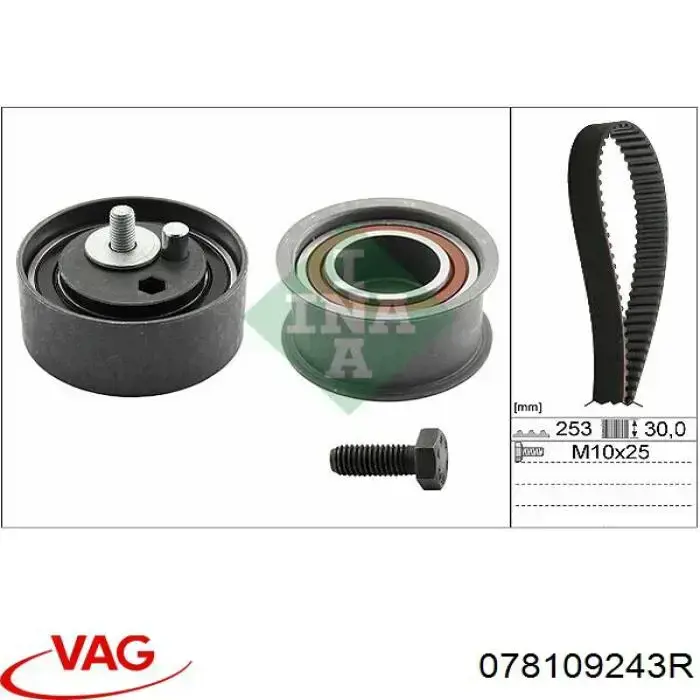Ролик ГРМ 078109243R VAG