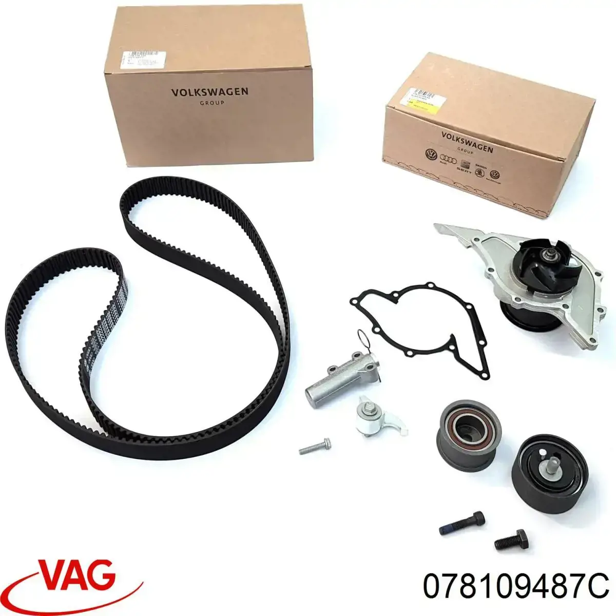 Кронштейн натяжителя ремня ГРМ VAG 078109487C