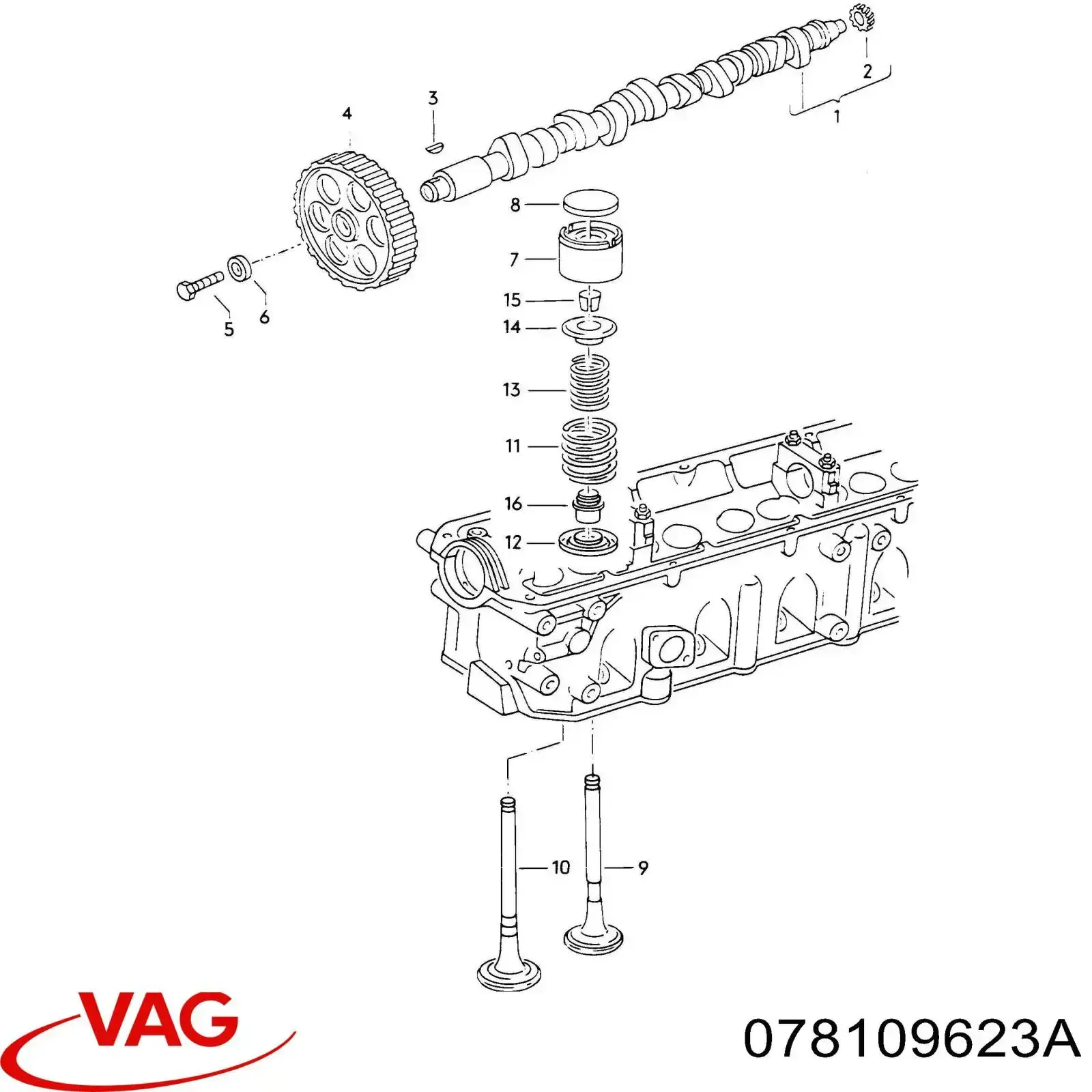  VAG 078109623 цена, от 2.55 USD