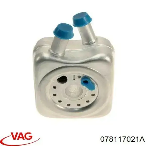 078117021A VAG радиатор масляный (холодильник, под фильтром)