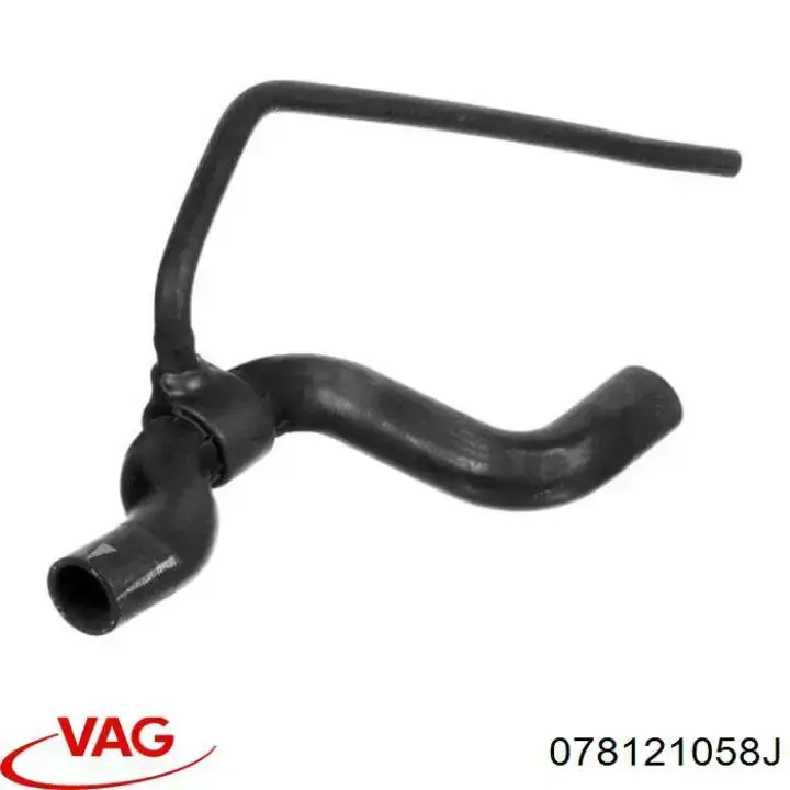 Шланг/патрубок системы охлаждения VAG 078121058J цена, от  