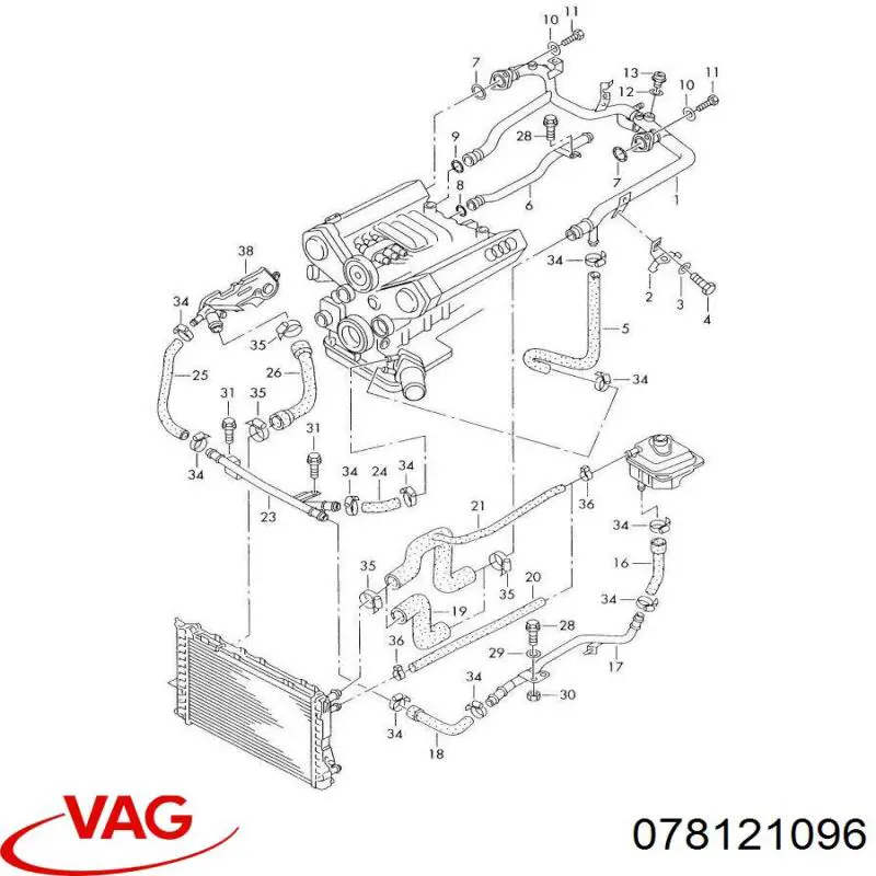  VAG 078121096 цена, от 2.81 USD