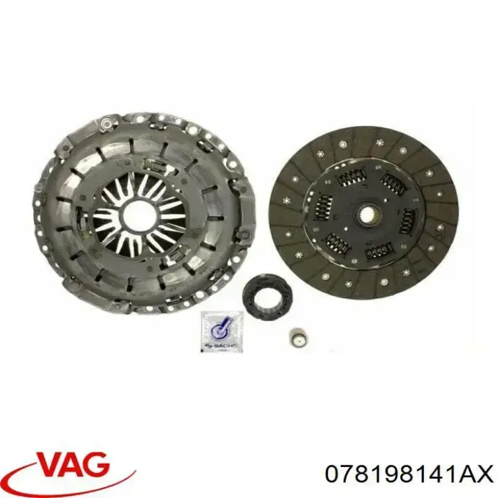 Комплект сцепления (3 части) VAG 078198141AX цена, от 318.35 USD