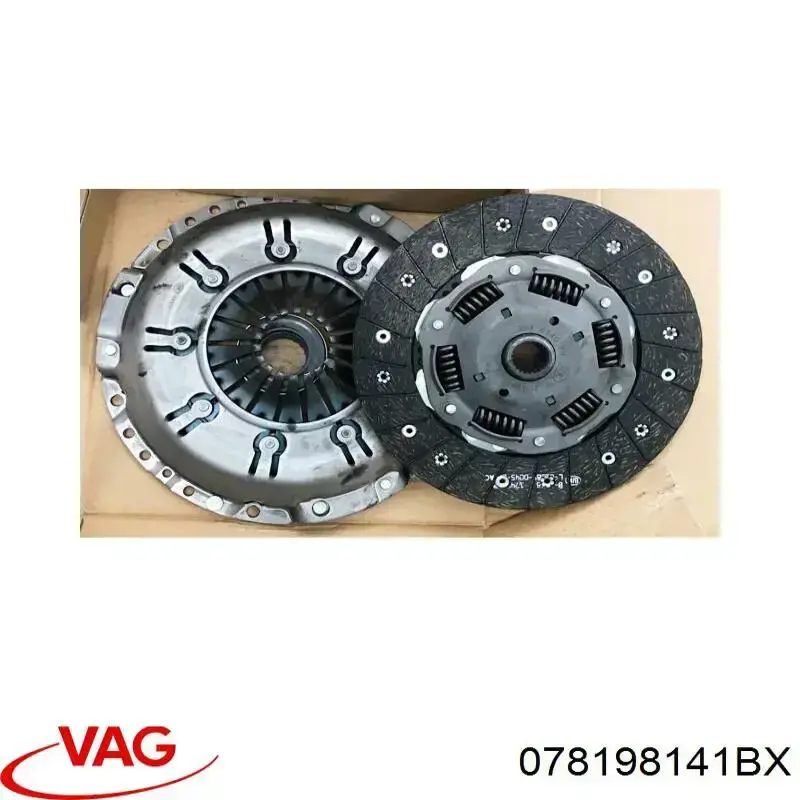 Купить 078198141BX VAG Комплект сцепления (диск, корзина, подшипник)