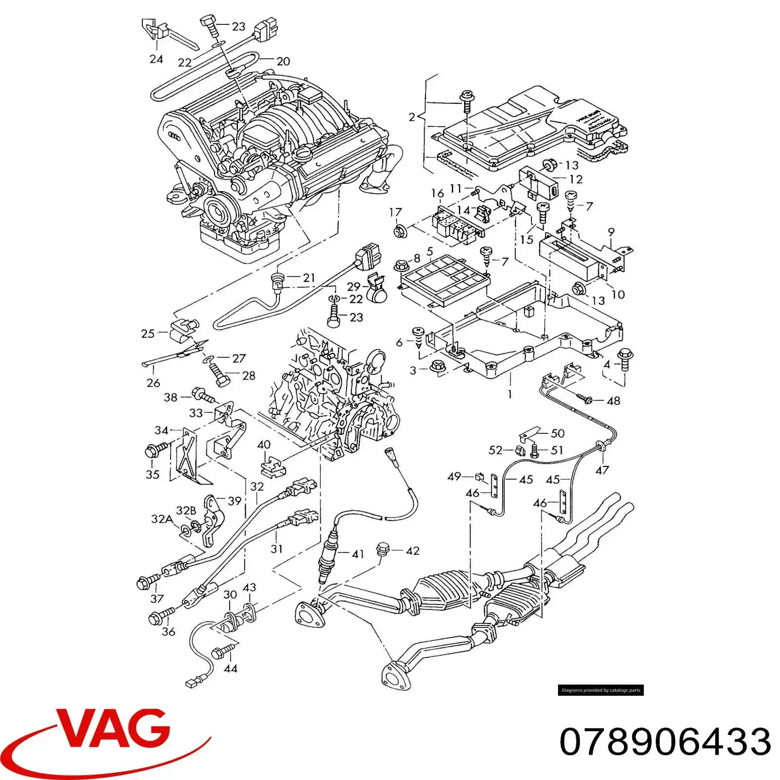 Датчик положения коленвала VAG 078906433