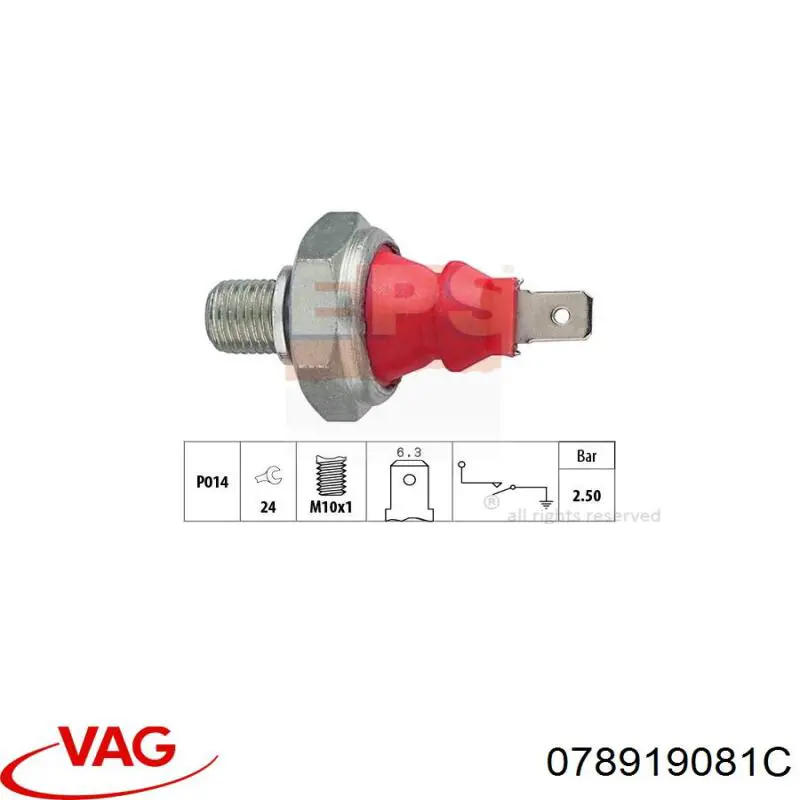Манометры (указатель давления масла) VAG 078919081C цена, от 3.52 USD