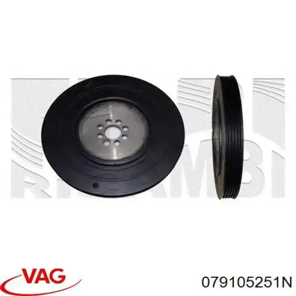 Шкив коленвала (демпфер) VAG 079105251N цена, от 63.35 USD