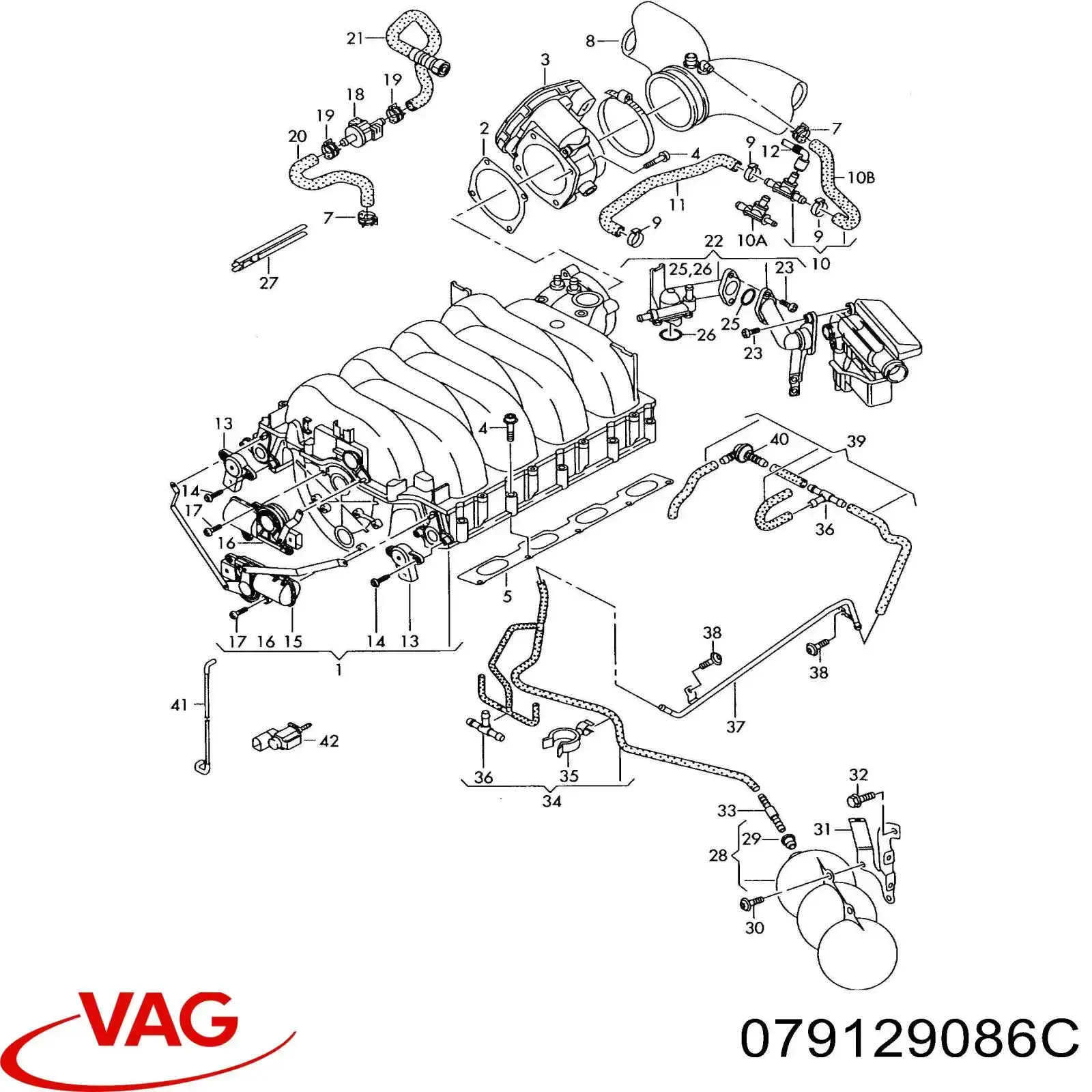 Регулятор дроссельной заслонки VAG 079129086C цена, от 126.98 USD
