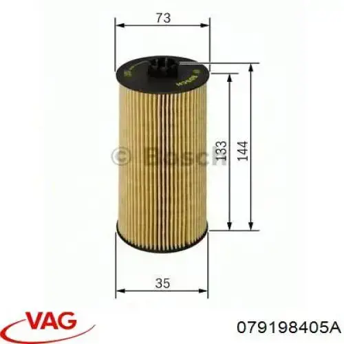 079198405A VAG Масляный фильтр двигателя