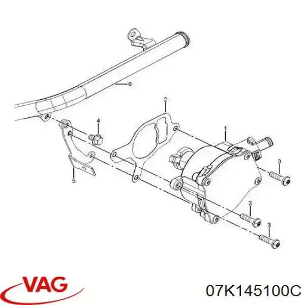 Насос вакуумный VAG 07K145100C