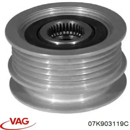 Купить 07K903119C VAG Шкив ремня генератора