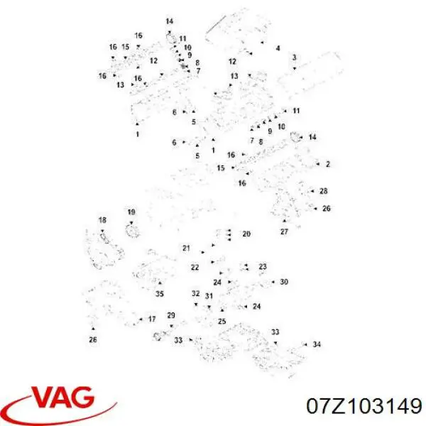 07Z103149 VAG Прокладка головки блока