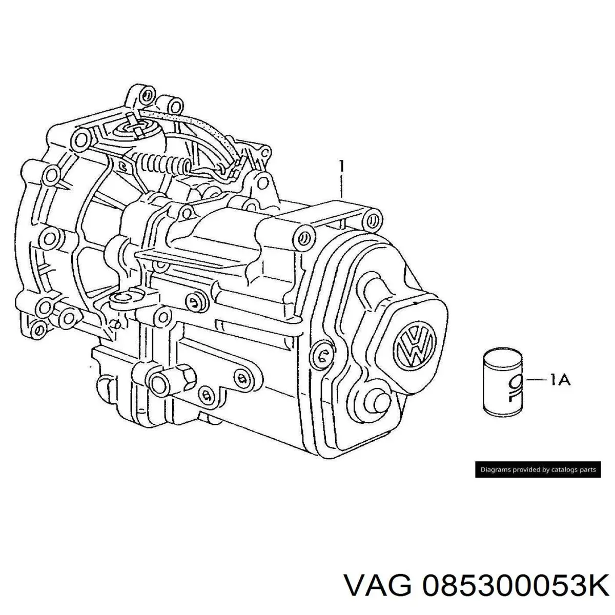 КПП в сборе 085300053K VAG