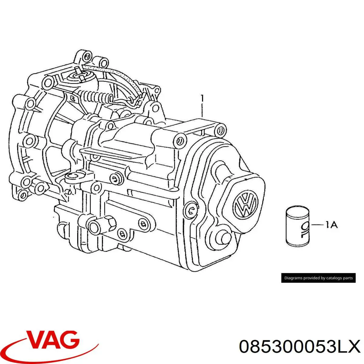 КПП в сборе 085300053LX VAG