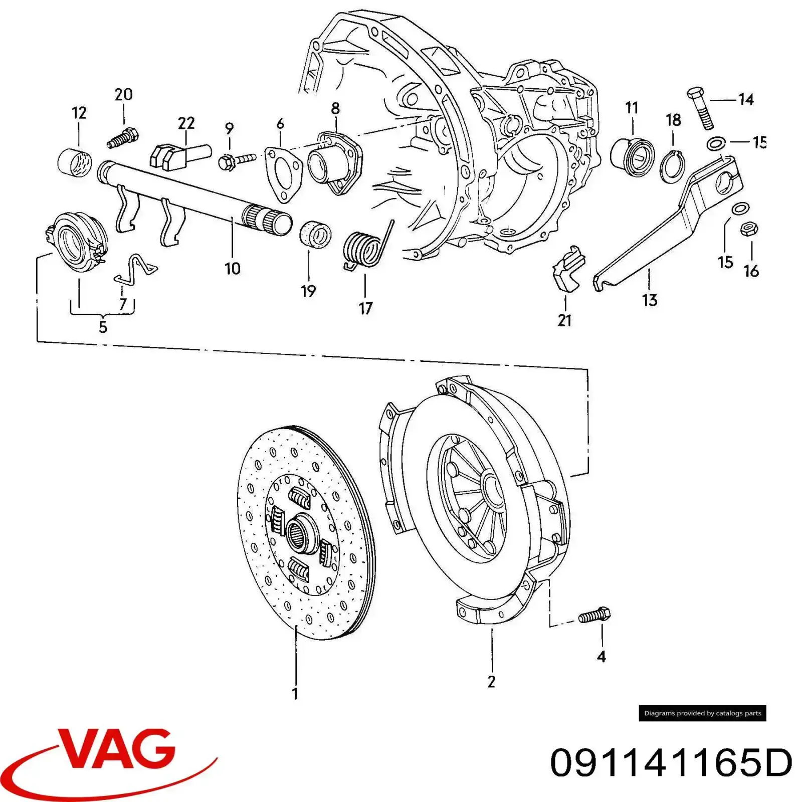 Подшипник скольжения сцепления VAG 091141165D цена, от 14.03 USD