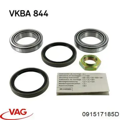 Задний подшипник VAG 091517185D