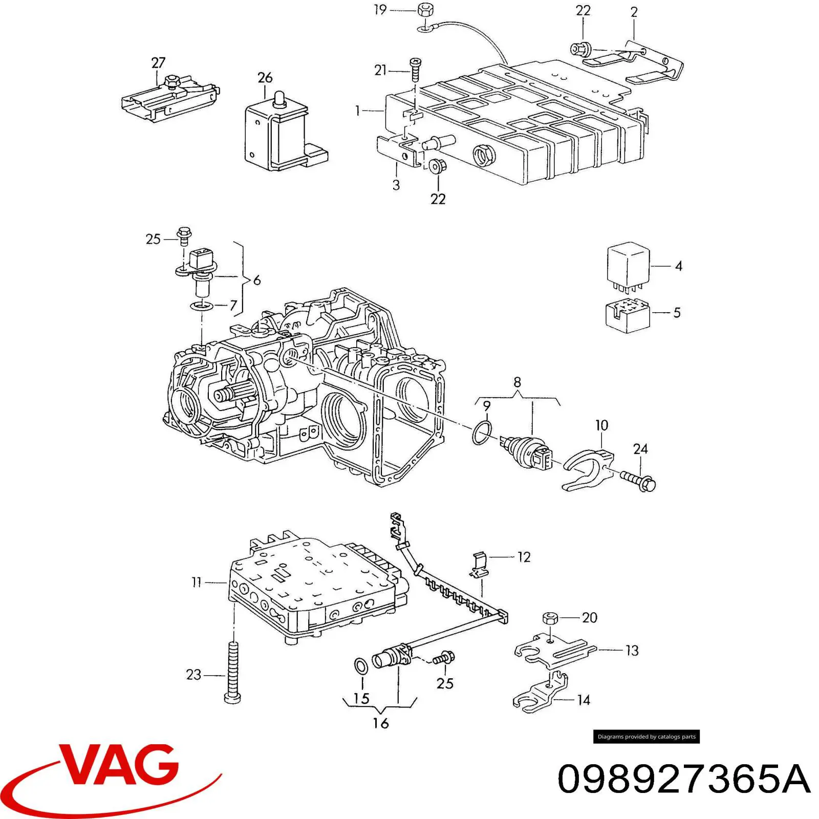  VAG 098927365A цена, от 393.60 USD