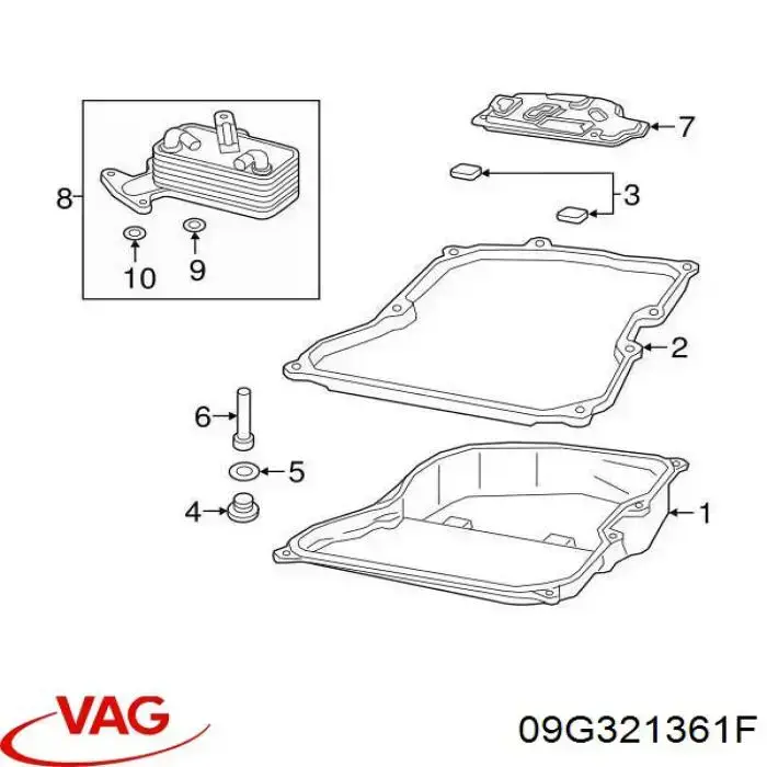 Поддон АКПП Vika 33211638901 цена, от 28.30 USD