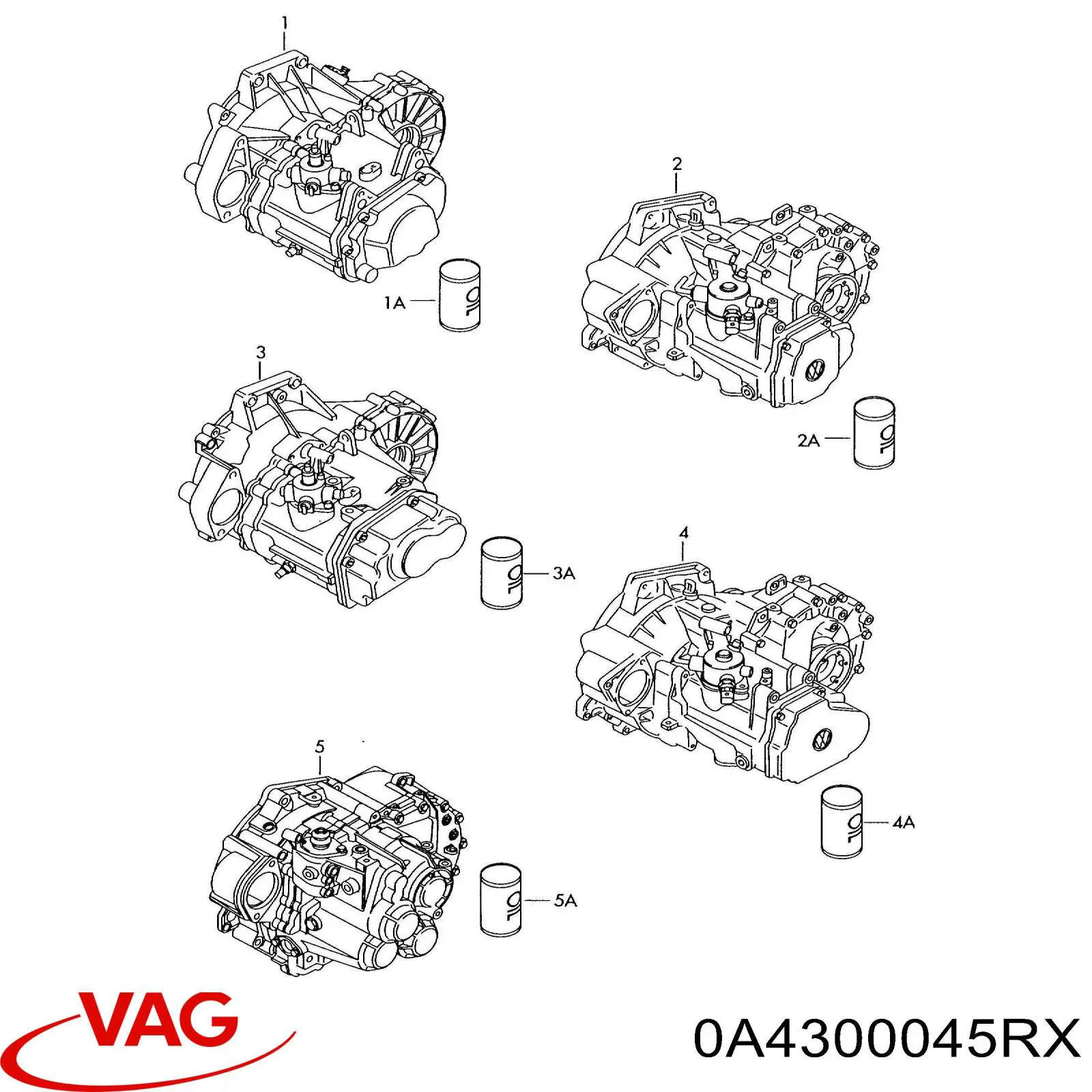 0A4300045R VAG КПП в сборе