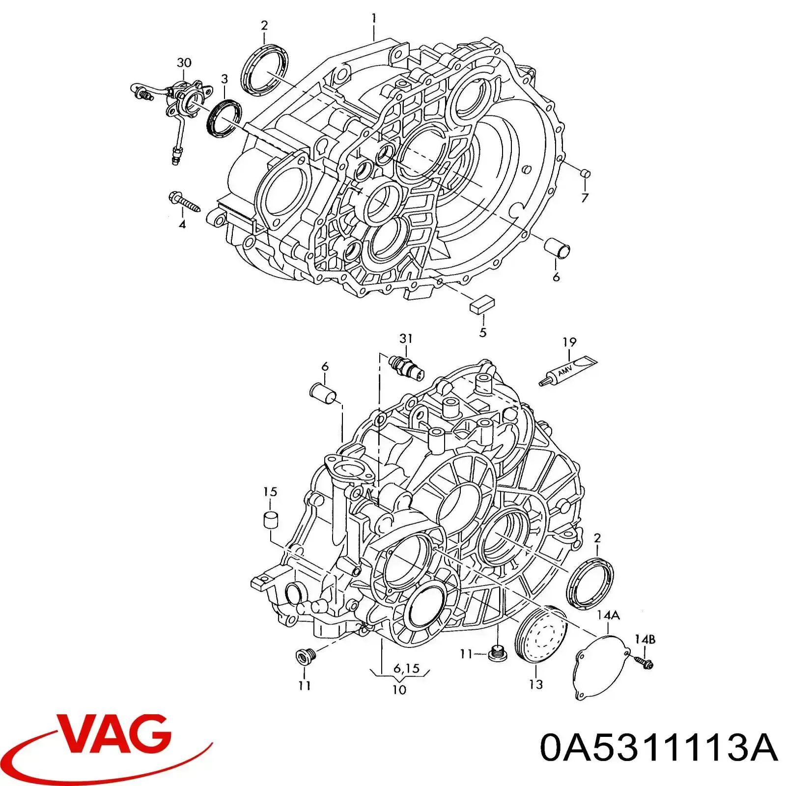 Сальник АКПП/КПП входного вала VAG 0A5311113A цена, от 25.82 USD