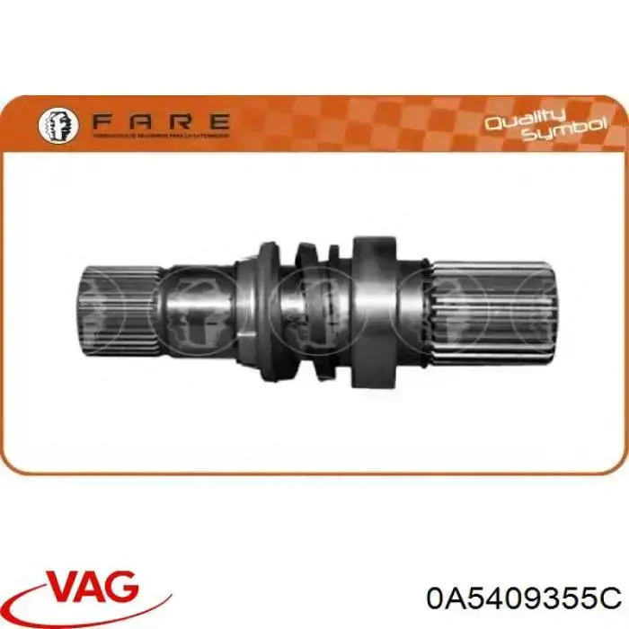 Купить 0A5409355C VAG Вал привода полуоси, промежуточный