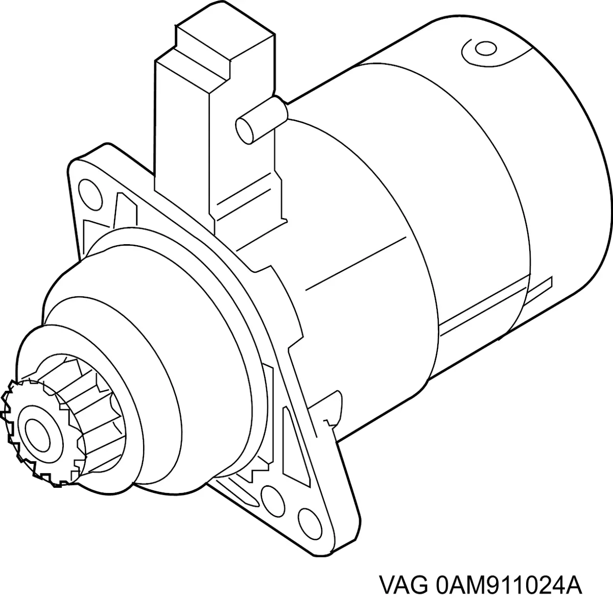 0AM911024A VAG Стартер автомобиля