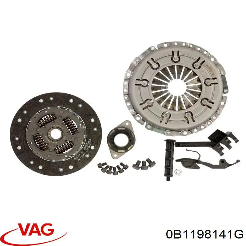 Комплект сцепления (3 части) VAG 0B1198141GX цена, от 118.51 USD