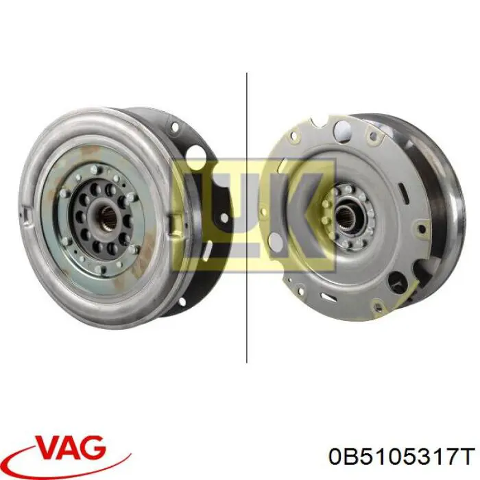 0B5105317T VAG volante de motor