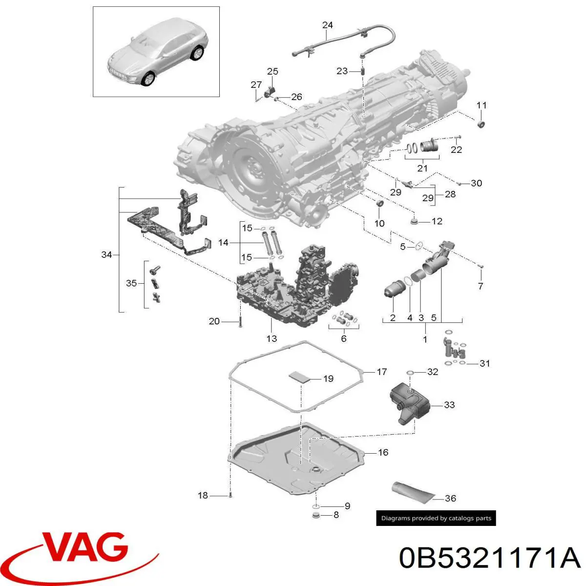  VAG 0B5321171A цена, от 12.67 USD